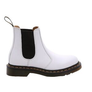Dr. Martens 2976 Chelsea Boots Women’s Size 9 White Leather Pull-on Street Style